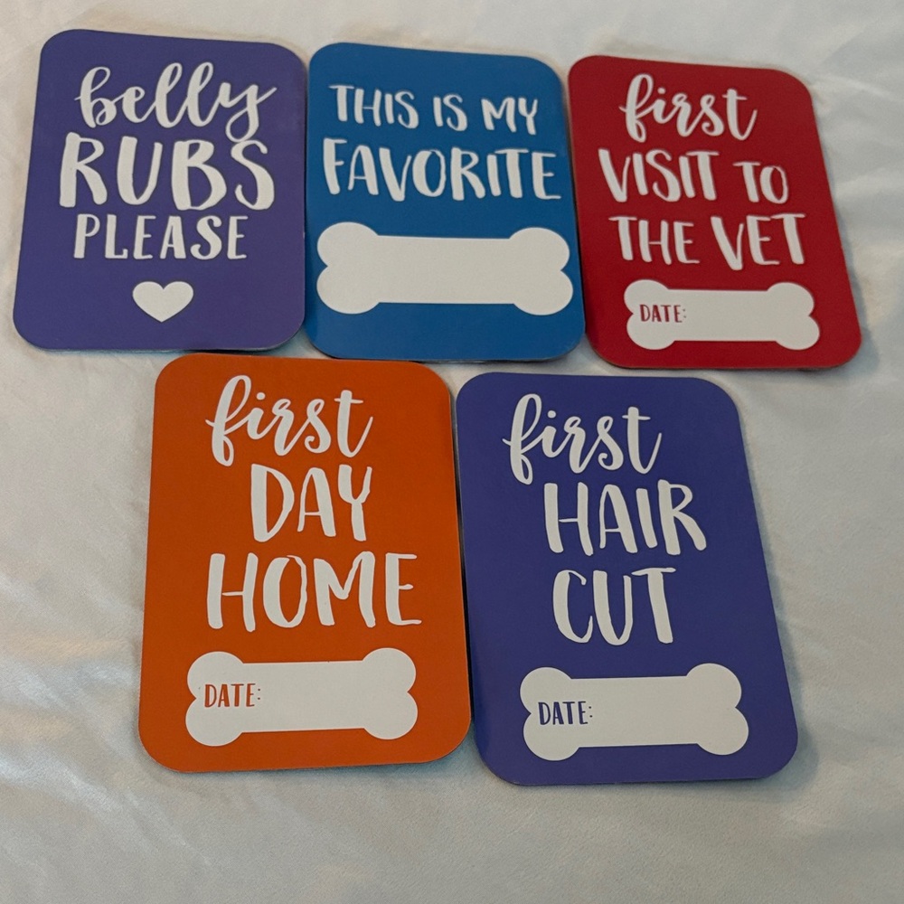 Pet Milestone Cards Set